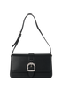 Cheri Flap, £495, Handbags, Black, Leather, Front view